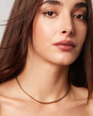 Snake necklace (gold shade)