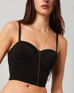 Delicate lariat necklace (gold shade)