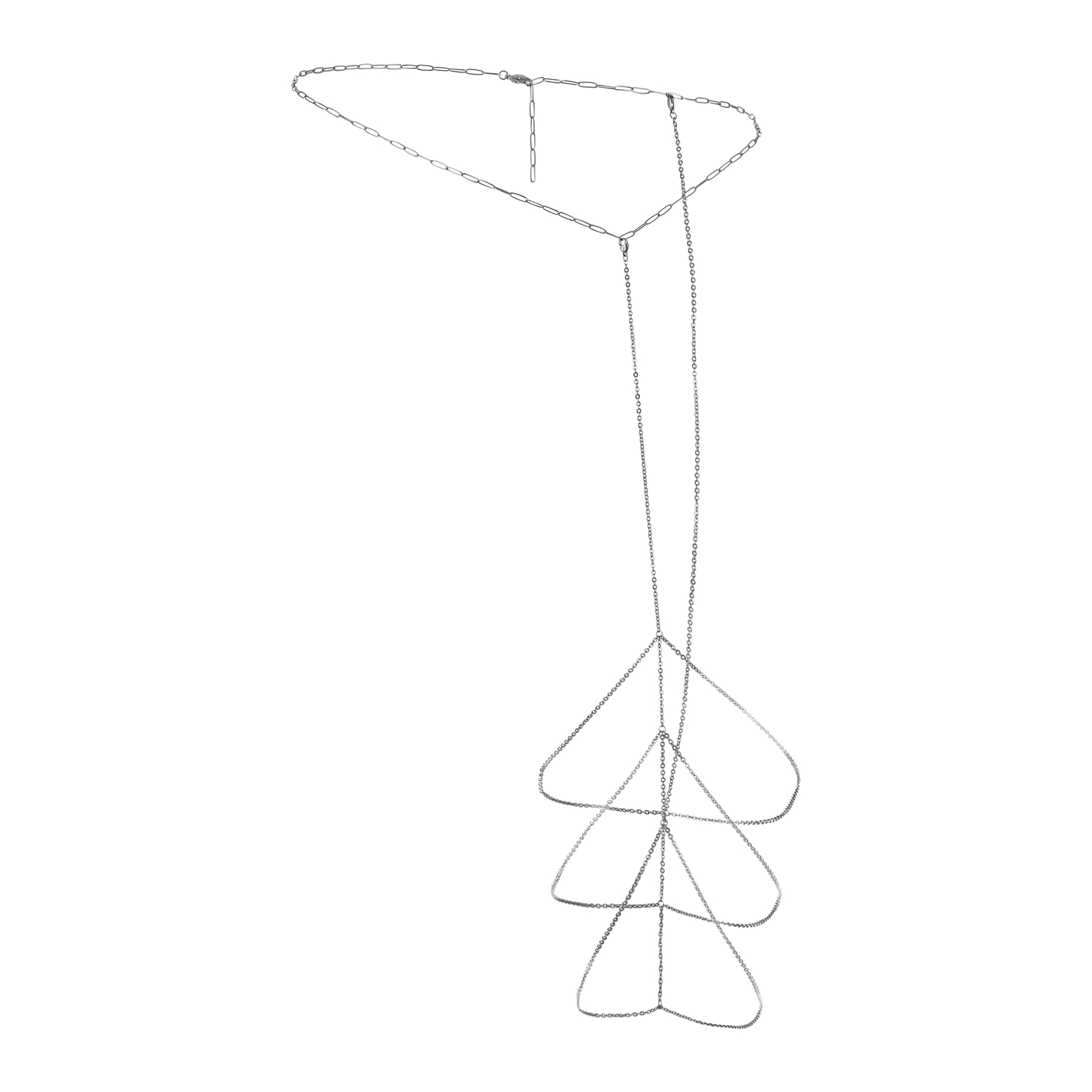 Triple thigh chain (silver shade) - Image 5