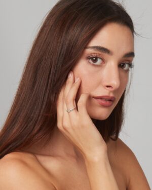 Pebbles ring (silver shade)