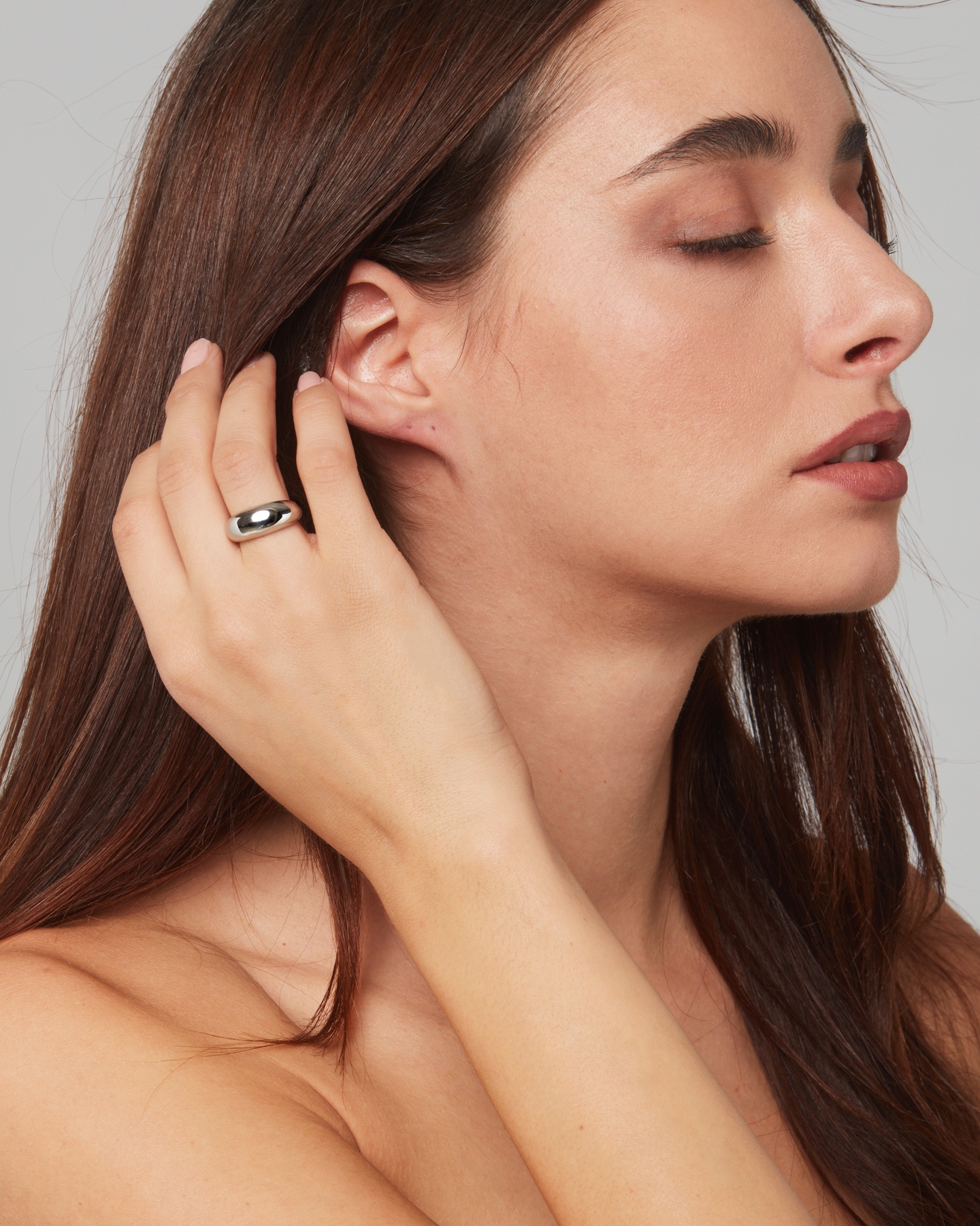 Dome ring (silver shade)