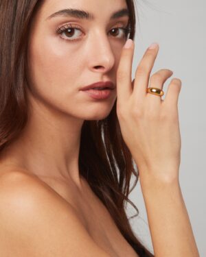 Dome ring (gold shade)