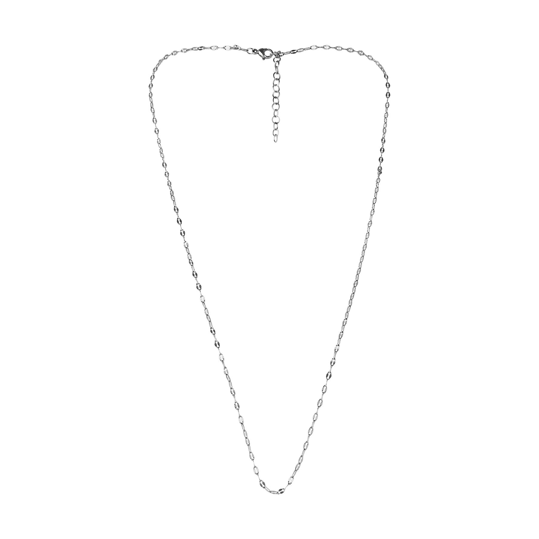 Lips necklace and lariat set of 2 (silver shade) - Image 4
