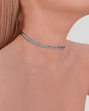Cool girl choker (silver shade)