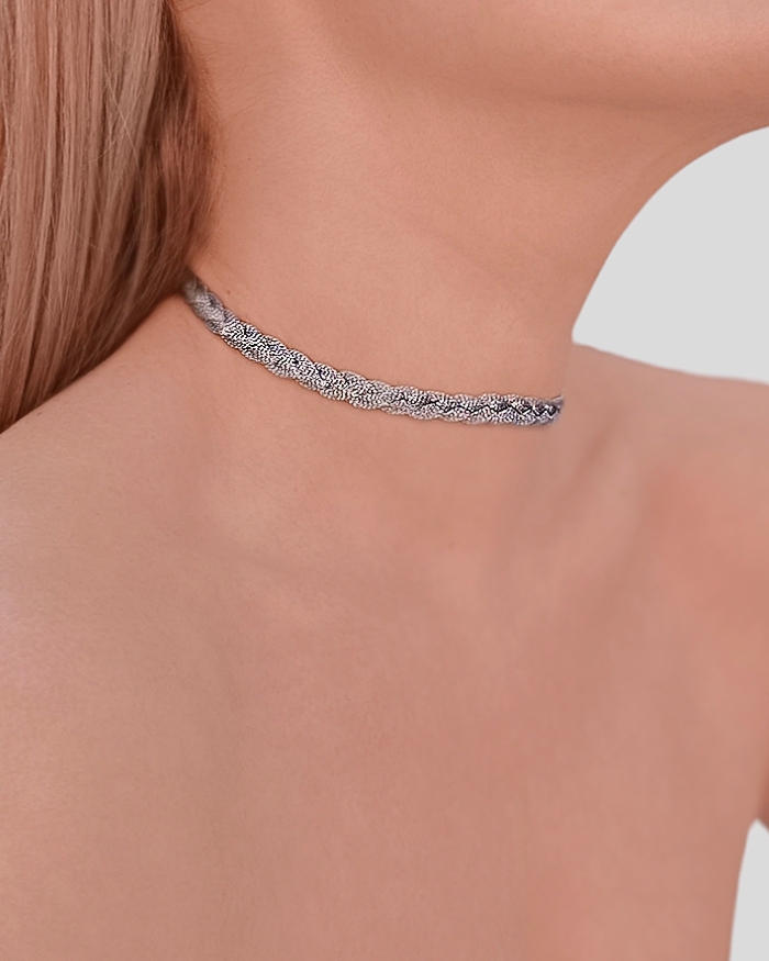 Cool girl choker (silver shade)