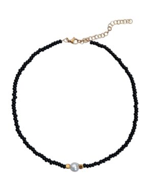 Play necklace (black heart)