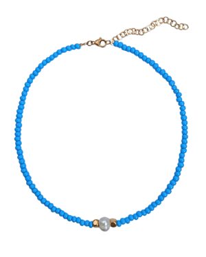 Play necklace (sky blue)