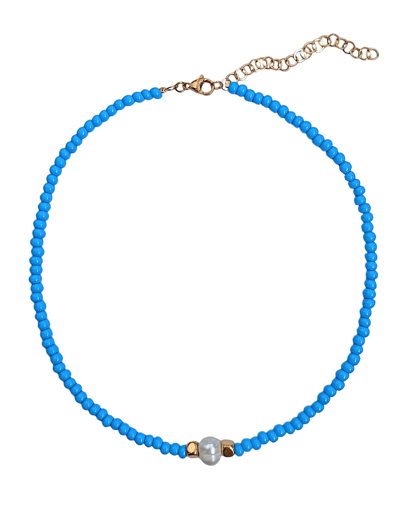 Play necklace (sky blue)