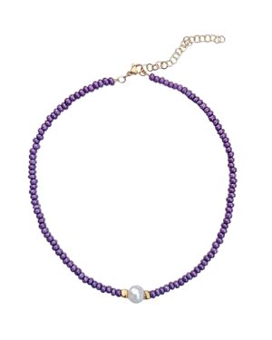 Play necklace (sparkly purple)