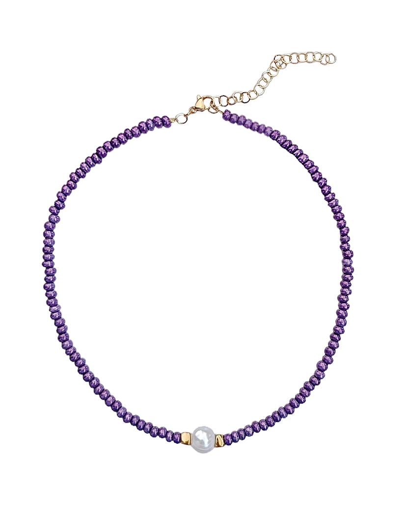 Play necklace (sparkly purple)
