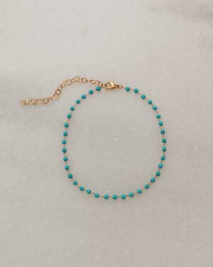 Blue curacao anklet